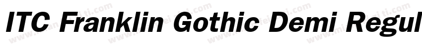 ITC Franklin Gothic Demi Regular字体转换